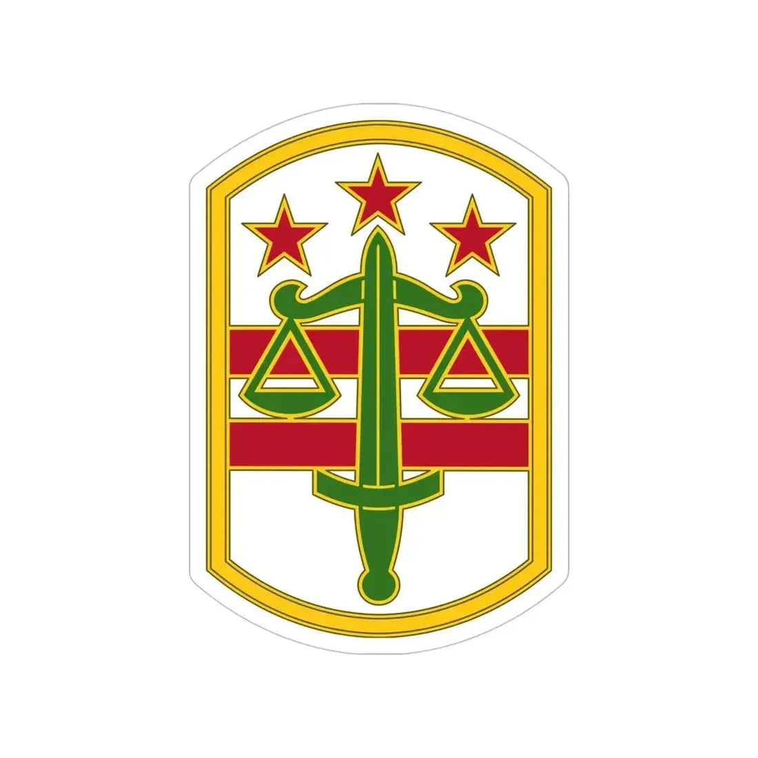 260 Military Police Command 3 (U.S. Army) Transparent STICKER Die-Cut Vinyl Decal 5 Inch - The Sticker Space