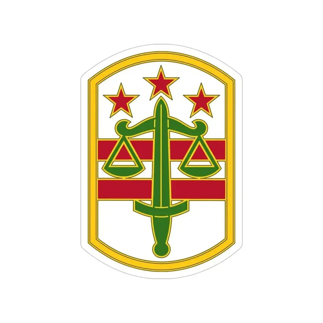 260 Military Police Command 3 (U.S. Army) Transparent STICKER Die-Cut Vinyl Decal 6 Inch - The Sticker Space