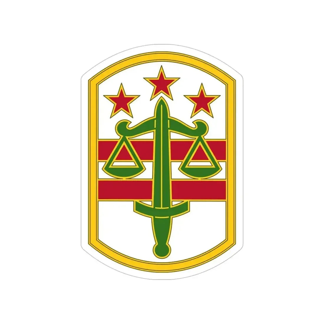 260 Military Police Command 3 (U.S. Army) Transparent STICKER Die-Cut Vinyl Decal 6 Inch - The Sticker Space