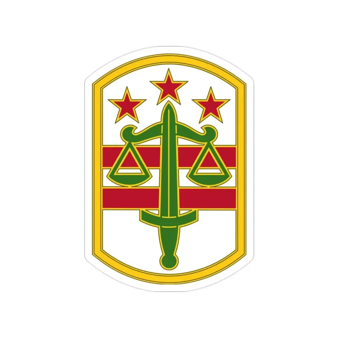 260 Military Police Command 3 (U.S. Army) Transparent STICKER Die-Cut Vinyl Decal - The Sticker Space