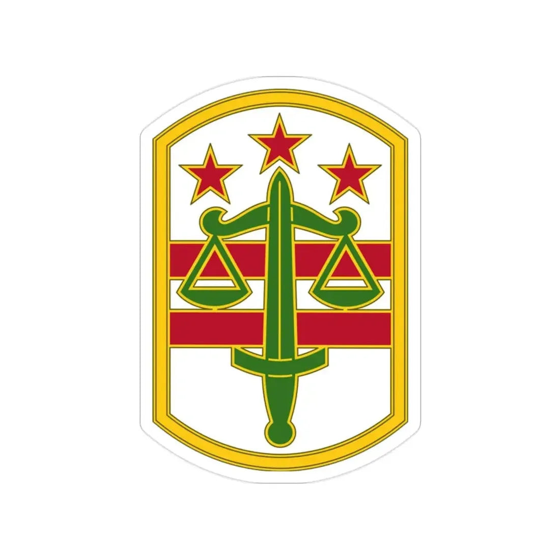 260 Military Police Command 3 (U.S. Army) Transparent STICKER Die-Cut Vinyl Decal - The Sticker Space