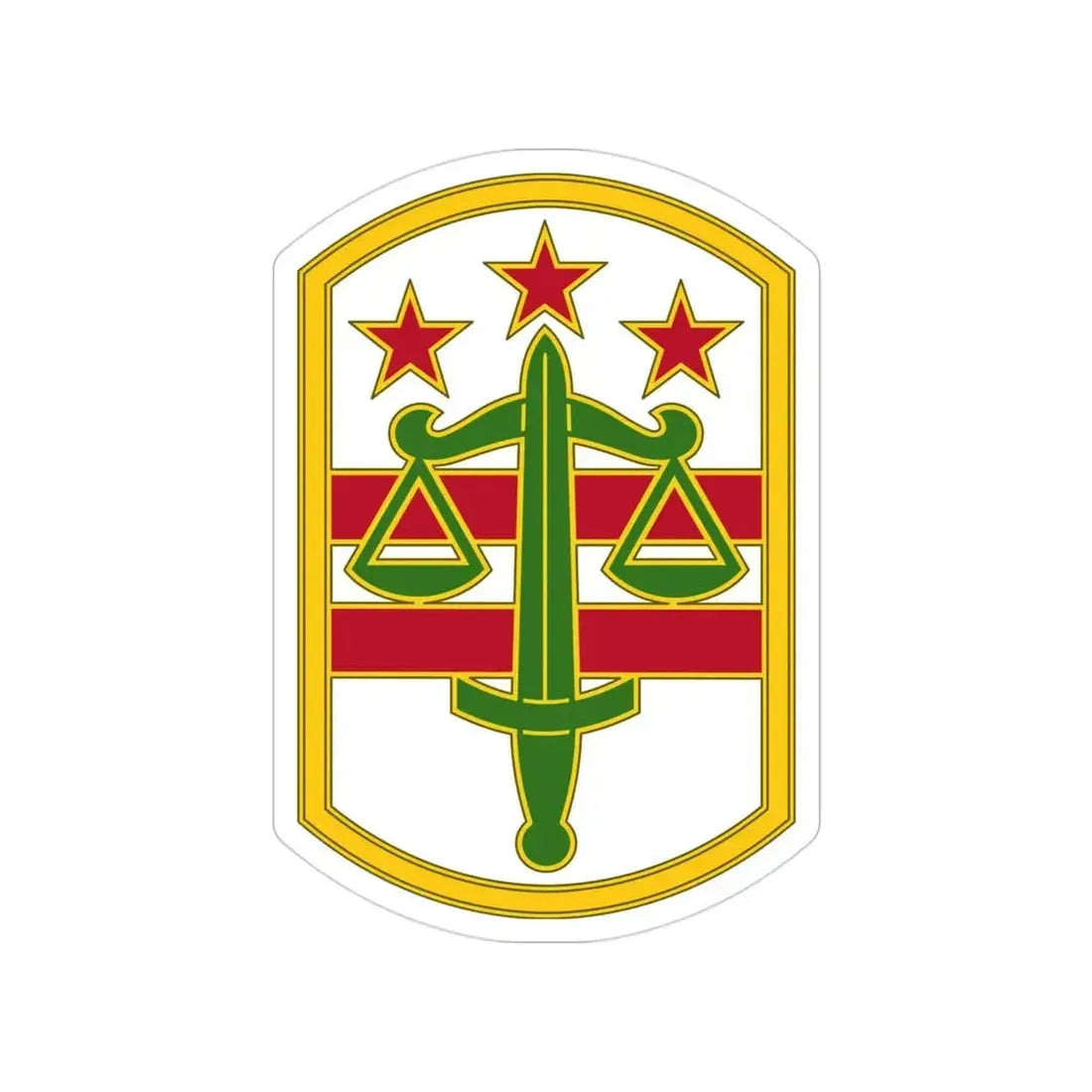 260 Military Police Command 3 (U.S. Army) Transparent STICKER Die-Cut Vinyl Decal - The Sticker Space