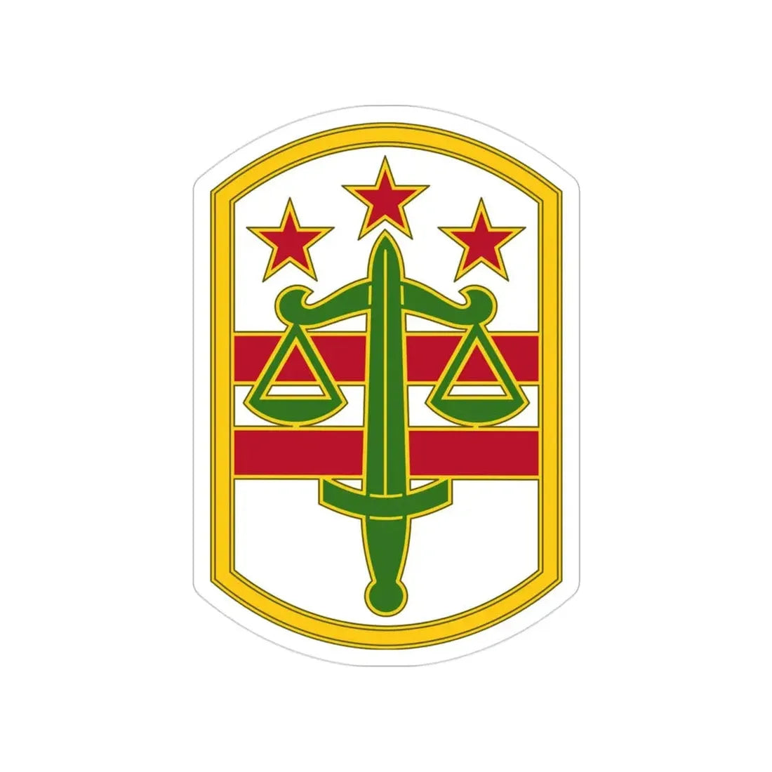 260 Military Police Command 3 (U.S. Army) Transparent STICKER Die-Cut Vinyl Decal - The Sticker Space