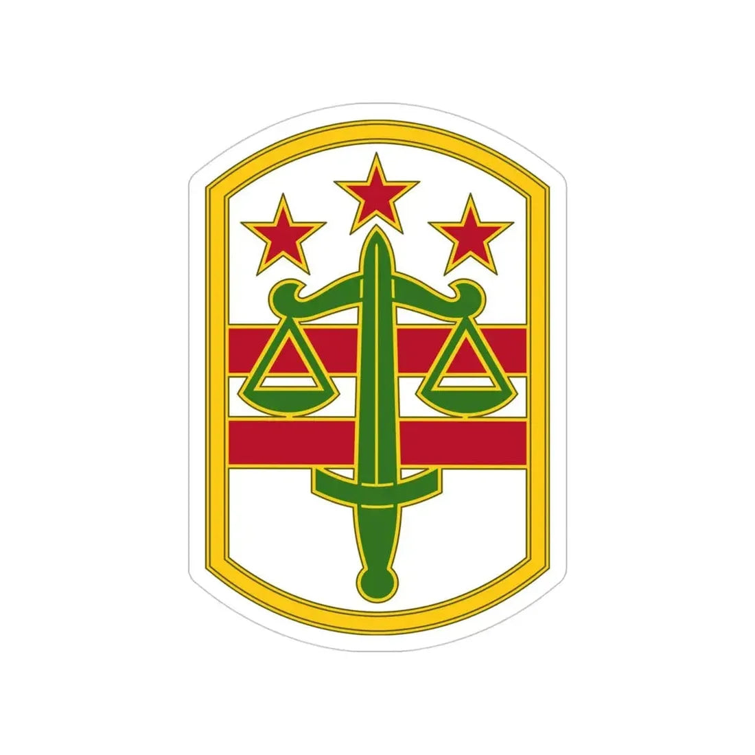 260 Military Police Command 3 (U.S. Army) Transparent STICKER Die-Cut Vinyl Decal - The Sticker Space