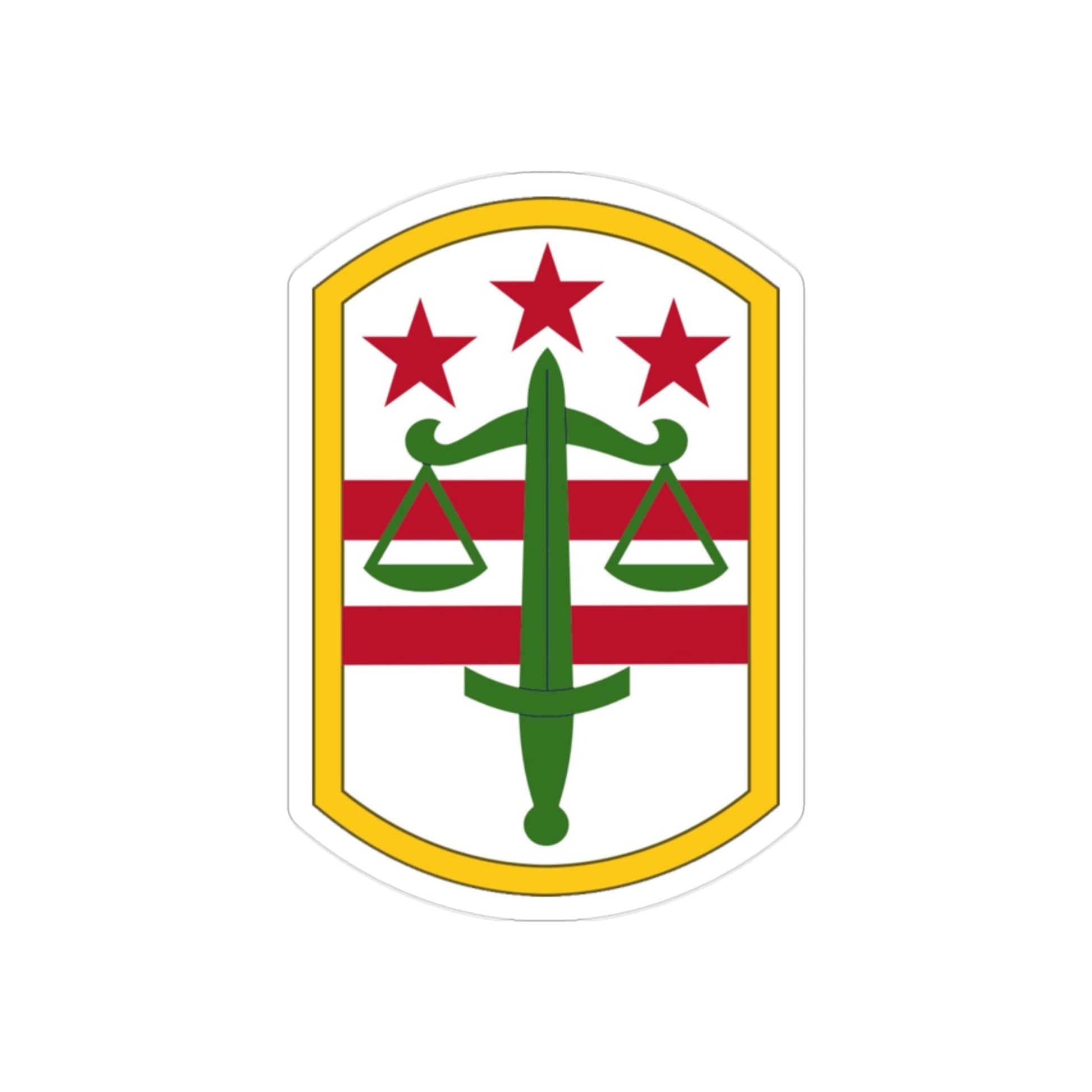 260 Military Police Command (U.S. Army) REVERSE PRINT Transparent STICKER-2" × 2"-The Sticker Space