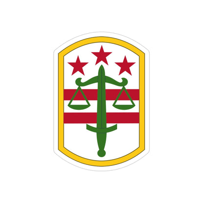 260 Military Police Command (U.S. Army) REVERSE PRINT Transparent STICKER-4" × 4"-The Sticker Space