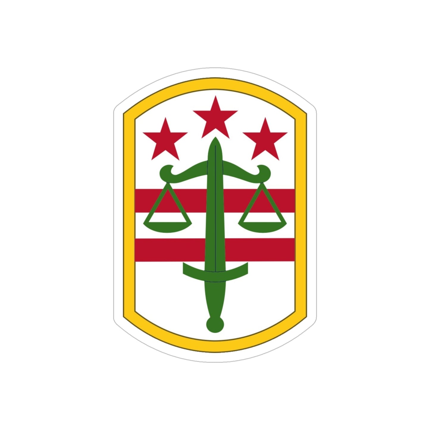 260 Military Police Command (U.S. Army) REVERSE PRINT Transparent STICKER-5" × 5"-The Sticker Space