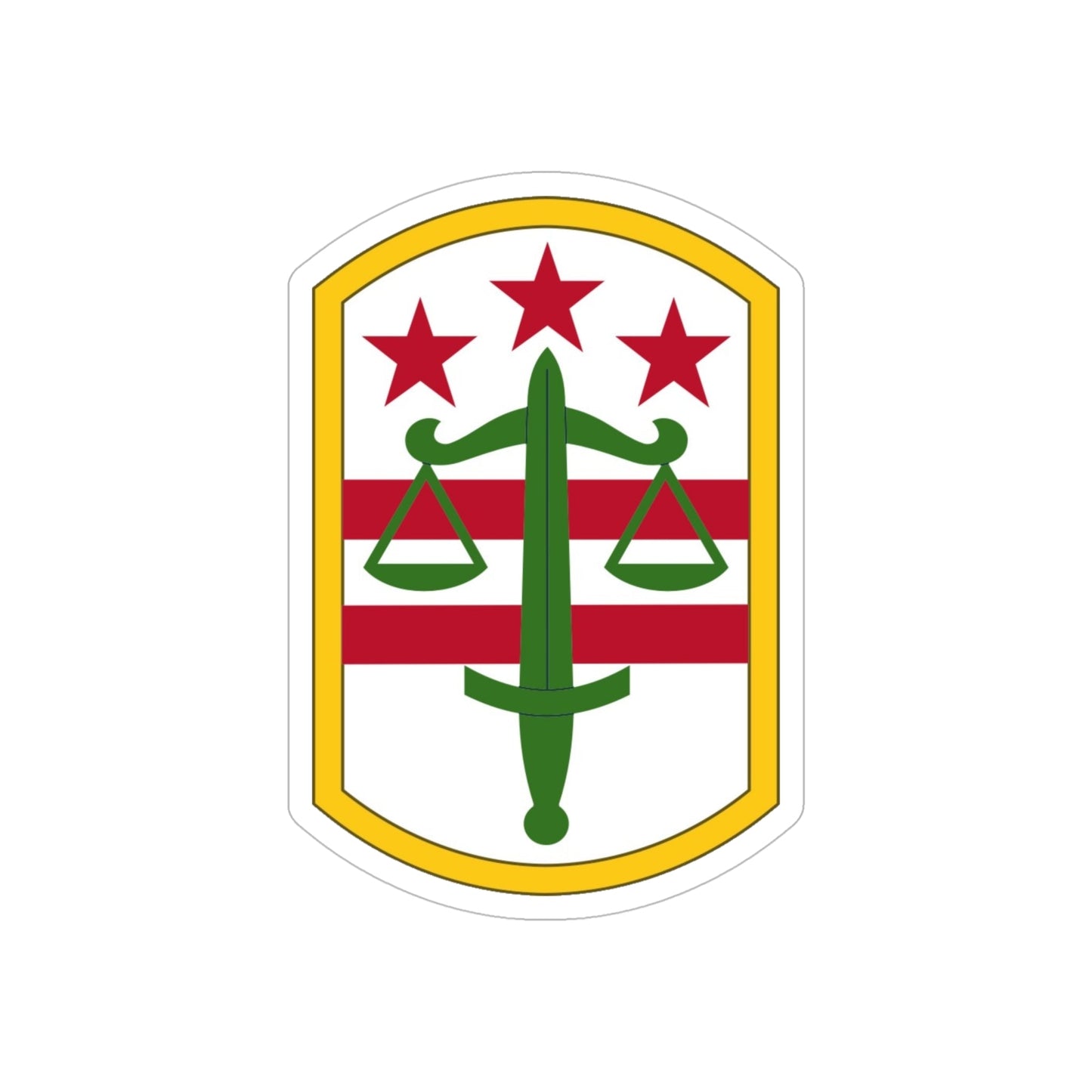 260 Military Police Command (U.S. Army) REVERSE PRINT Transparent STICKER-6" × 6"-The Sticker Space