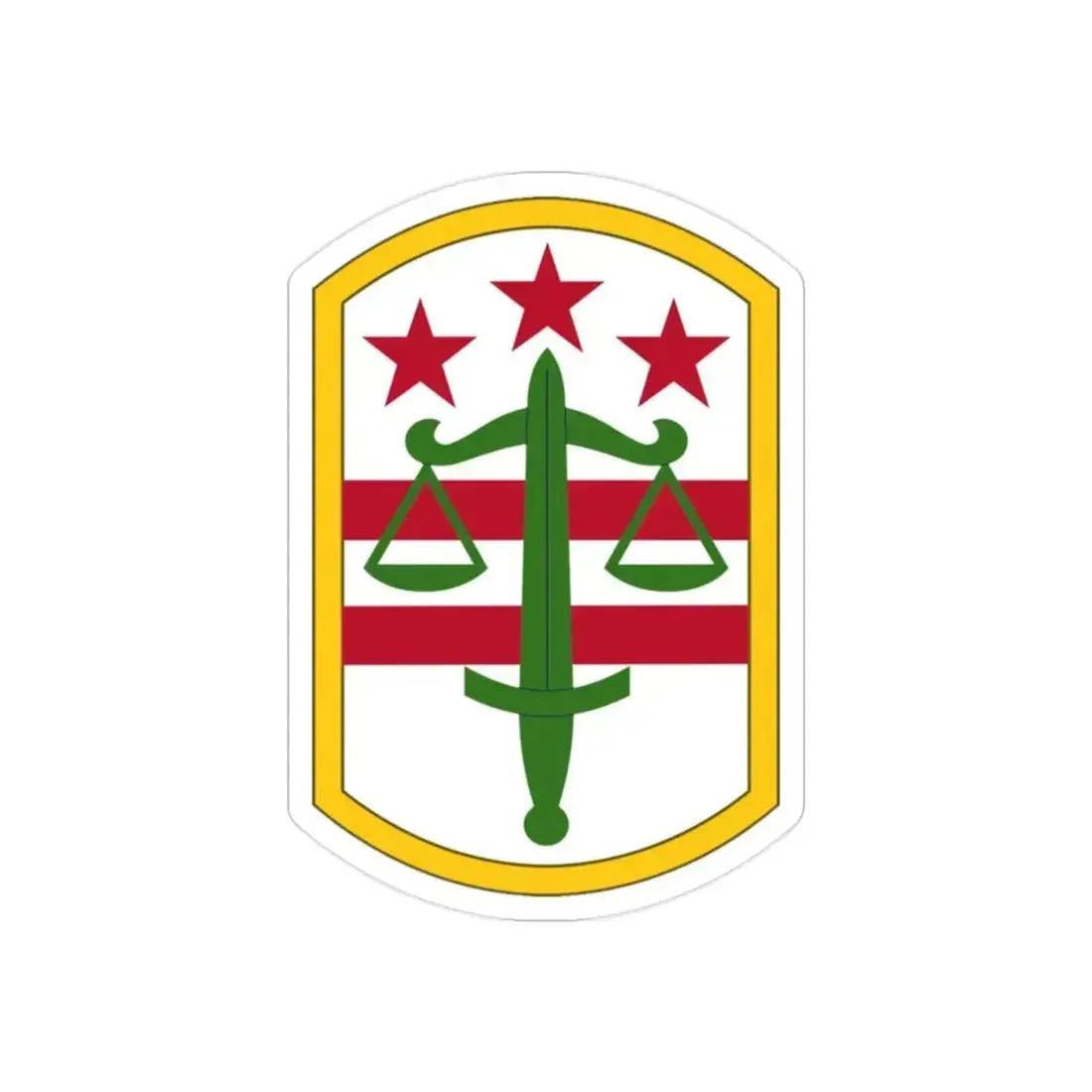 260 Military Police Command (U.S. Army) REVERSE PRINT Transparent Die-Cut STICKER 2 Inch Die-Cut Transparent - The Sticker Space