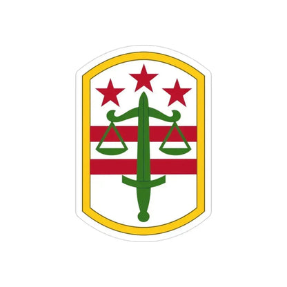 260 Military Police Command (U.S. Army) REVERSE PRINT Transparent Die-Cut STICKER 3 Inch Die-Cut Transparent - The Sticker Space