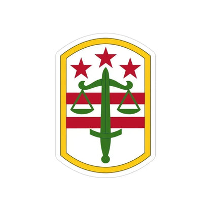 260 Military Police Command (U.S. Army) REVERSE PRINT Transparent Die-Cut STICKER 4 Inch Die-Cut Transparent - The Sticker Space