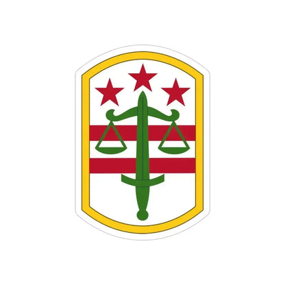 260 Military Police Command (U.S. Army) REVERSE PRINT Transparent Die-Cut STICKER 5 Inch Die-Cut Transparent - The Sticker Space