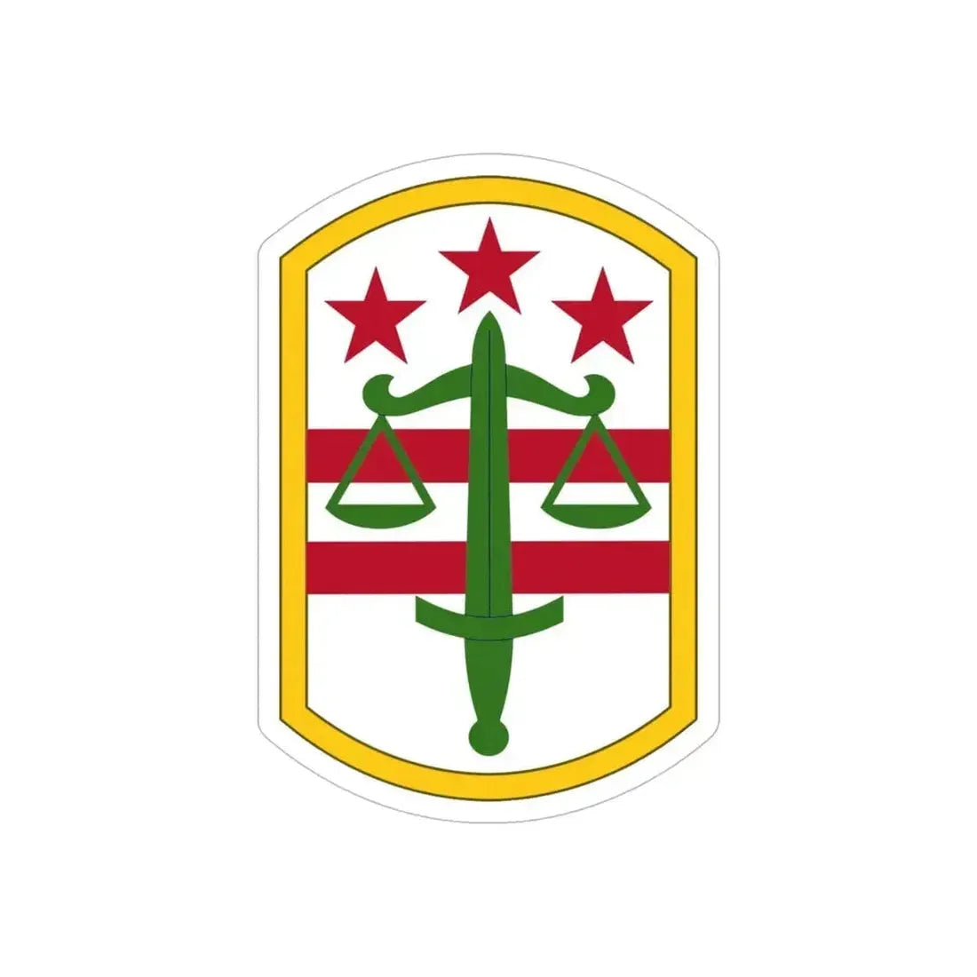 260 Military Police Command (U.S. Army) REVERSE PRINT Transparent Die-Cut STICKER 6 Inch Die-Cut Transparent - The Sticker Space