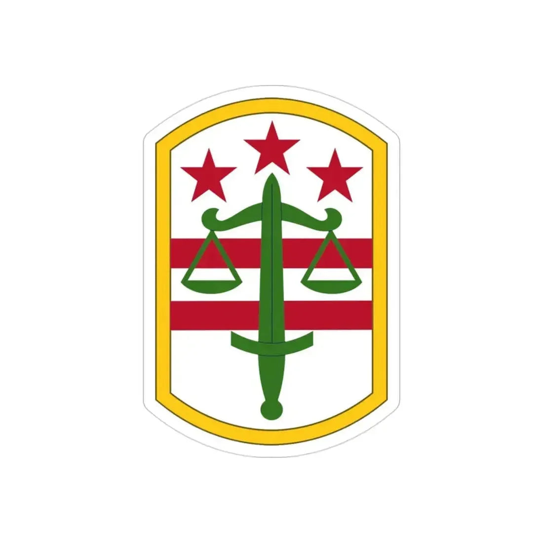 260 Military Police Command (U.S. Army) REVERSE PRINT Transparent Die-Cut STICKER - The Sticker Space