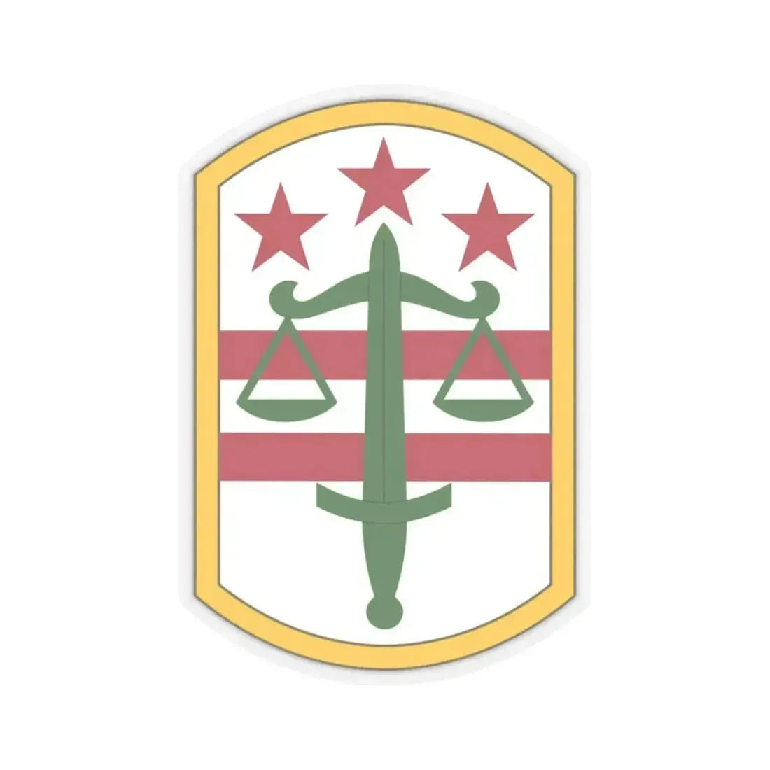 260 Military Police Command (U.S. Army) STICKER Vinyl Kiss-Cut Decal 3 Inch Transparent - The Sticker Space