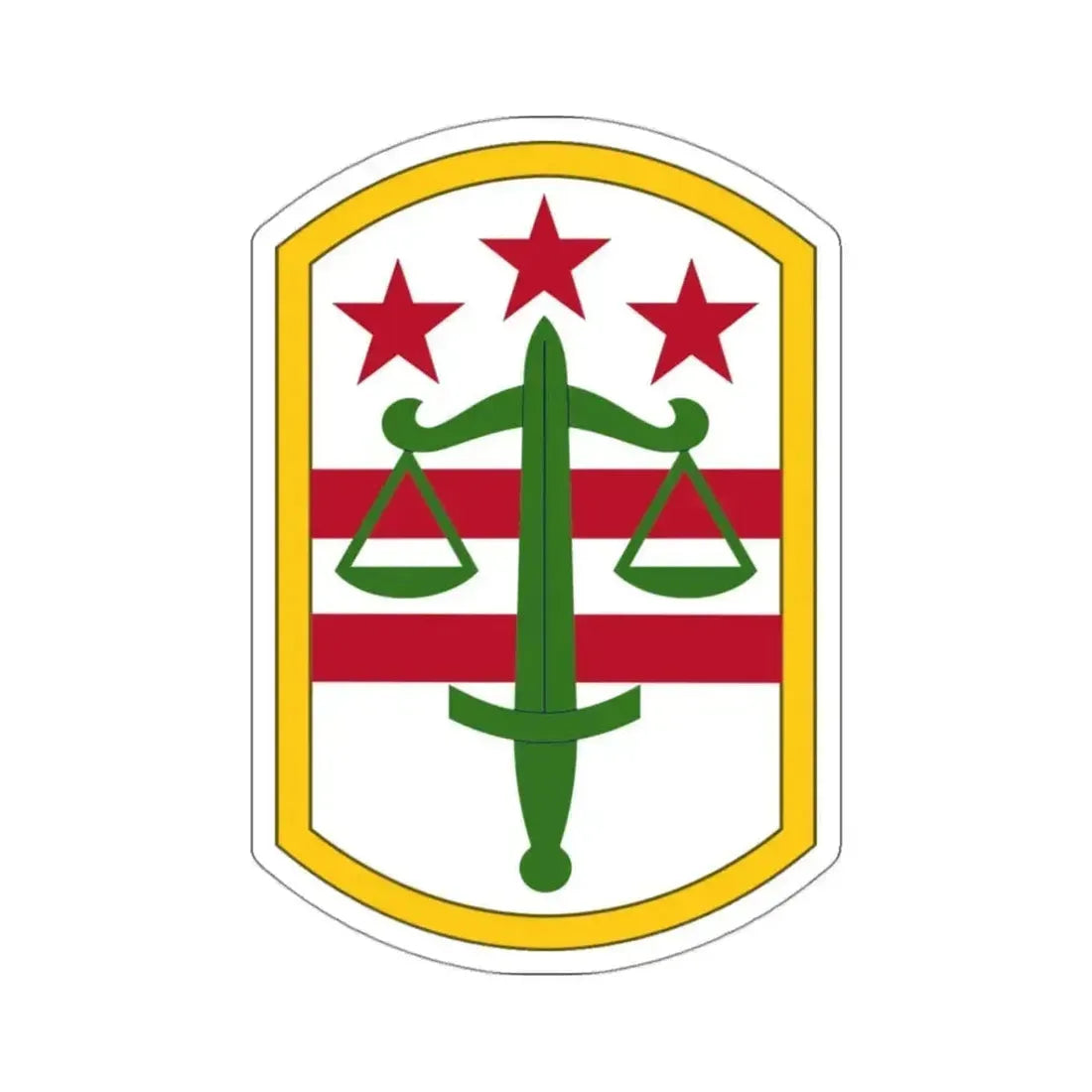 260 Military Police Command (U.S. Army) STICKER Vinyl Kiss-Cut Decal 3 Inch White - The Sticker Space