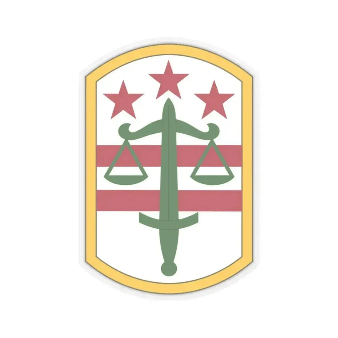 260 Military Police Command (U.S. Army) STICKER Vinyl Kiss-Cut Decal 4 Inch Transparent - The Sticker Space