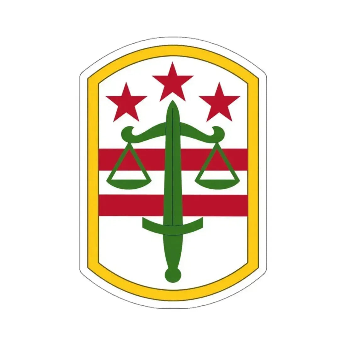 260 Military Police Command (U.S. Army) STICKER Vinyl Kiss-Cut Decal 4 Inch White - The Sticker Space