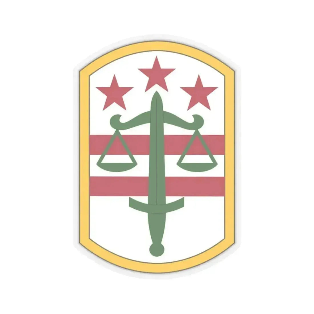 260 Military Police Command (U.S. Army) STICKER Vinyl Kiss-Cut Decal 6 Inch Transparent - The Sticker Space