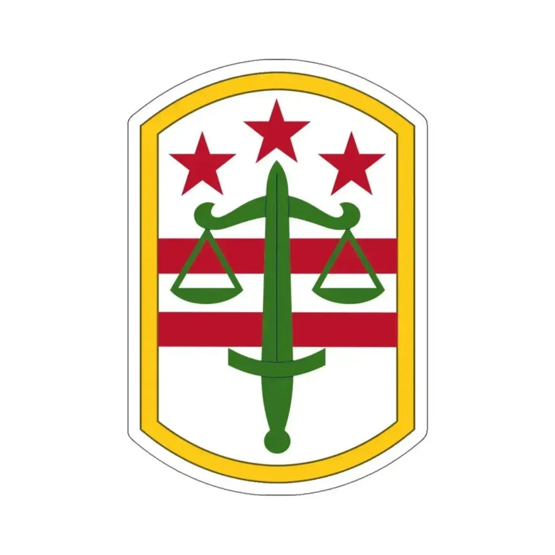 260 Military Police Command (U.S. Army) STICKER Vinyl Kiss-Cut Decal 6 Inch White - The Sticker Space