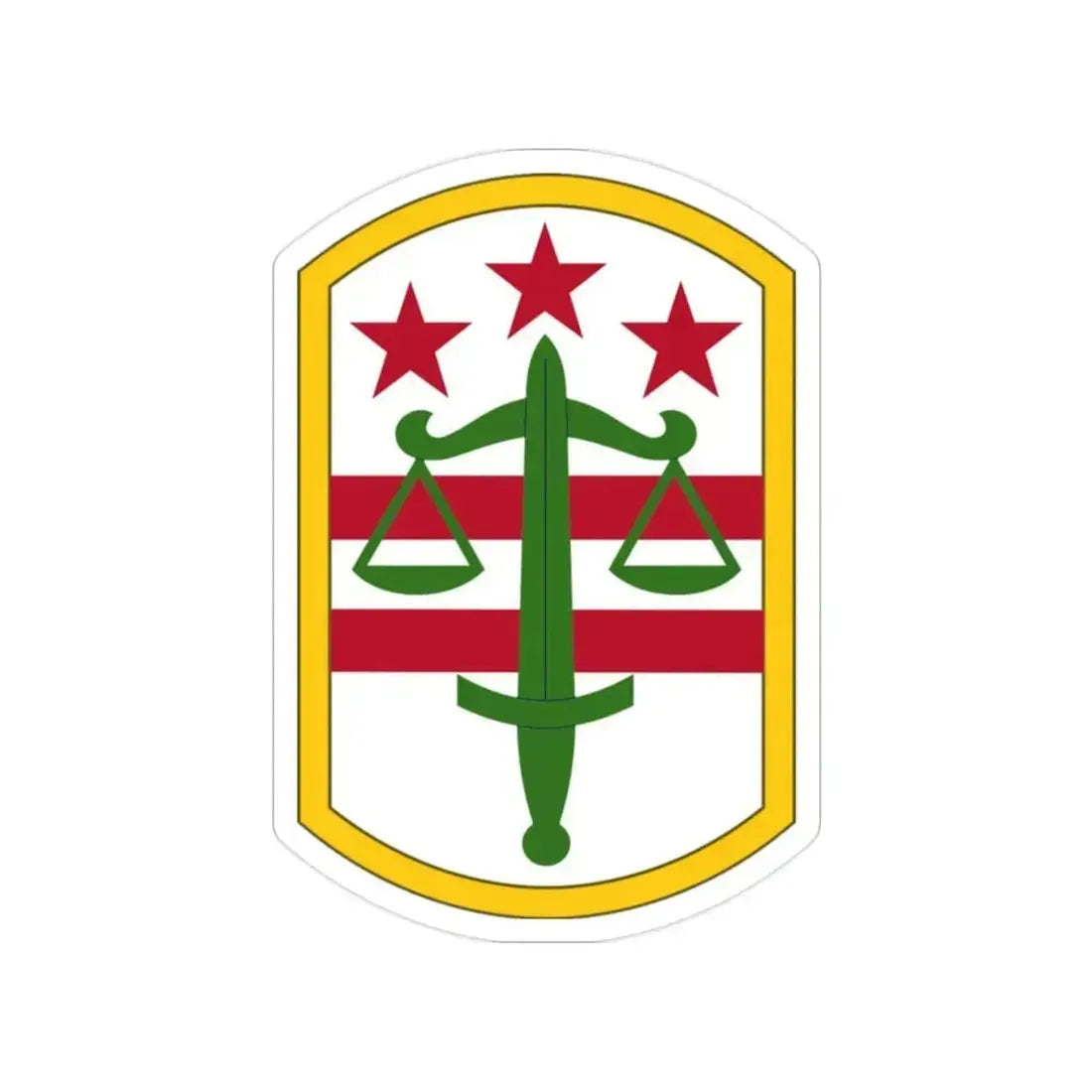 260 Military Police Command (U.S. Army) Transparent STICKER Die-Cut Vinyl Decal 2 Inch - The Sticker Space