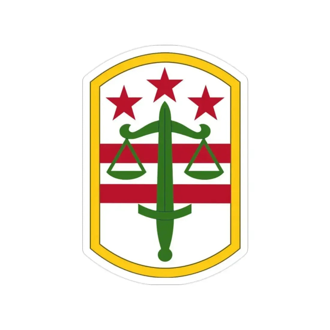 260 Military Police Command (U.S. Army) Transparent STICKER Die-Cut Vinyl Decal 2 Inch - The Sticker Space