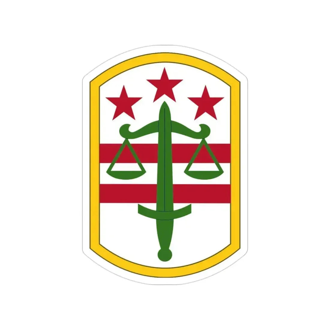 260 Military Police Command (U.S. Army) Transparent STICKER Die-Cut Vinyl Decal 3 Inch - The Sticker Space