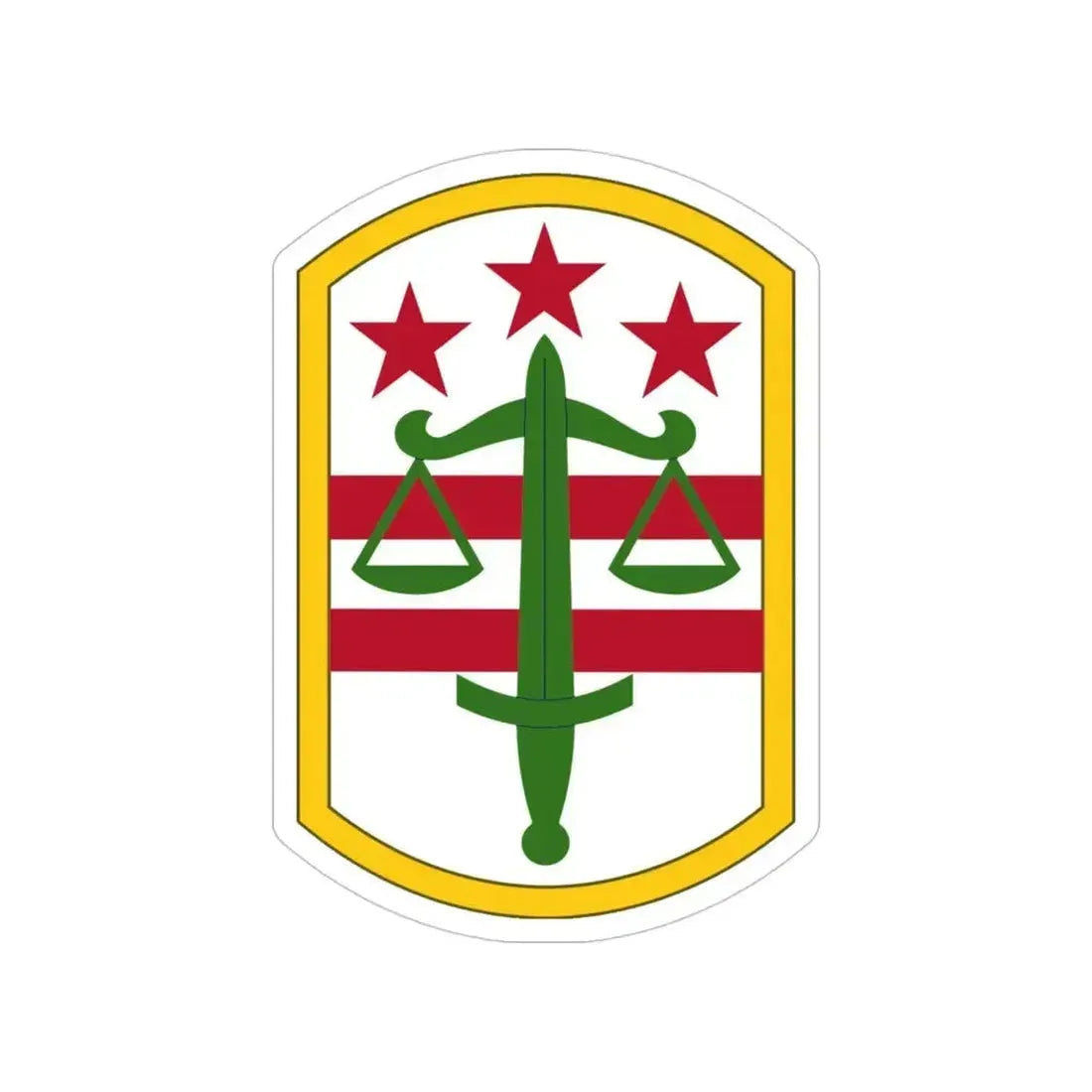 260 Military Police Command (U.S. Army) Transparent STICKER Die-Cut Vinyl Decal 4 Inch - The Sticker Space