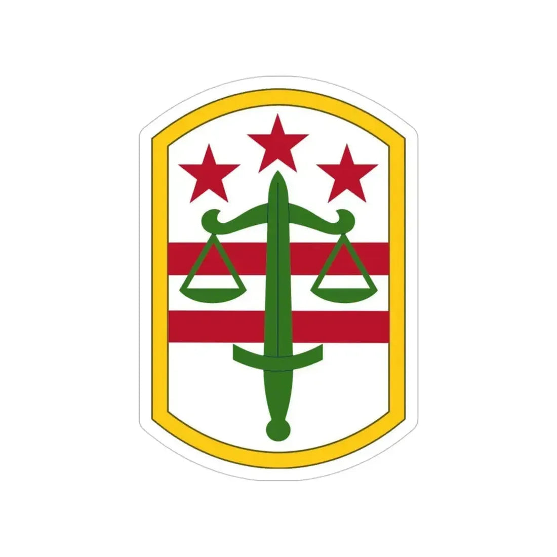 260 Military Police Command (U.S. Army) Transparent STICKER Die-Cut Vinyl Decal 4 Inch - The Sticker Space