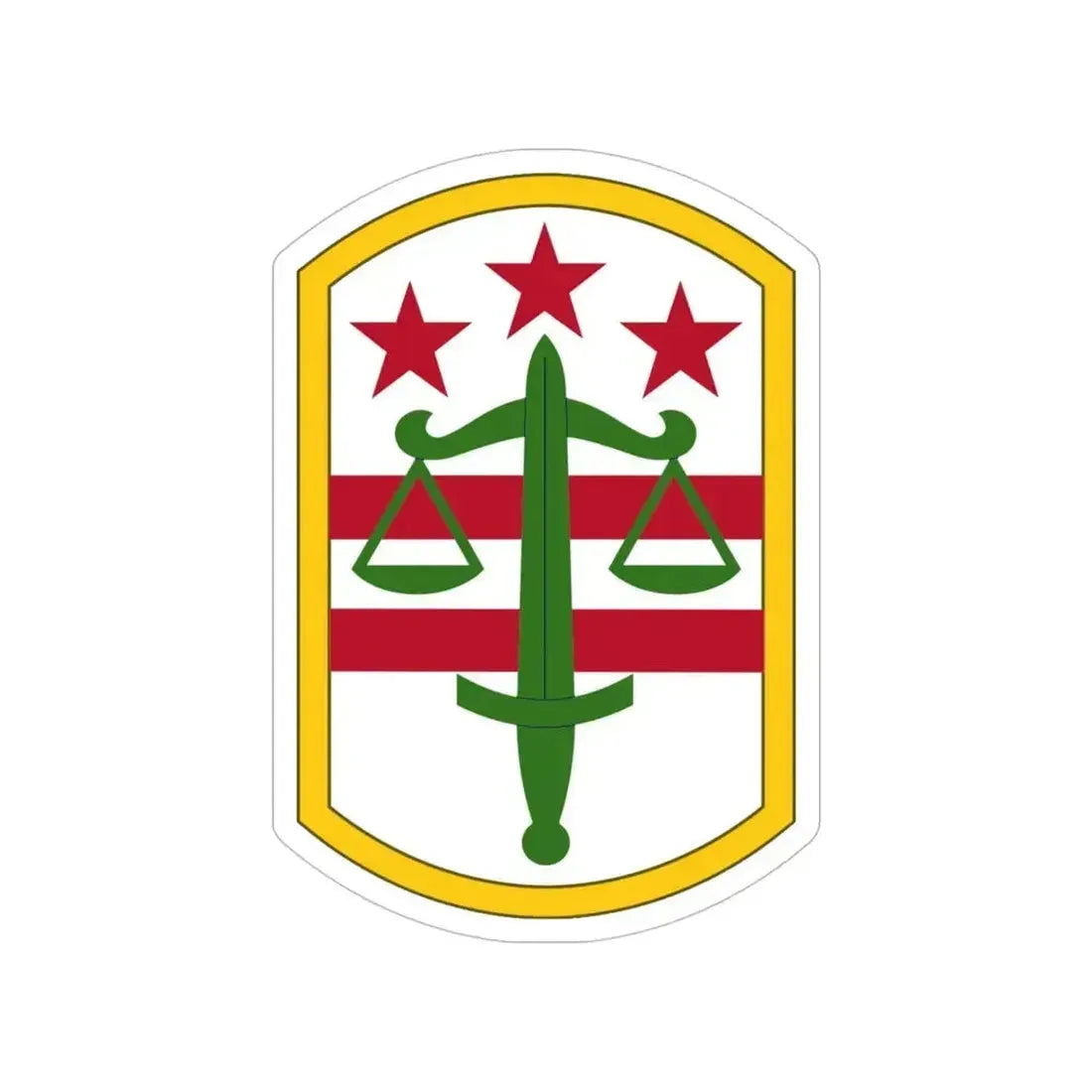 260 Military Police Command (U.S. Army) Transparent STICKER Die-Cut Vinyl Decal 5 Inch - The Sticker Space