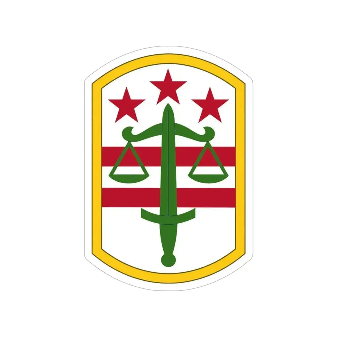 260 Military Police Command (U.S. Army) Transparent STICKER Die-Cut Vinyl Decal 6 Inch - The Sticker Space