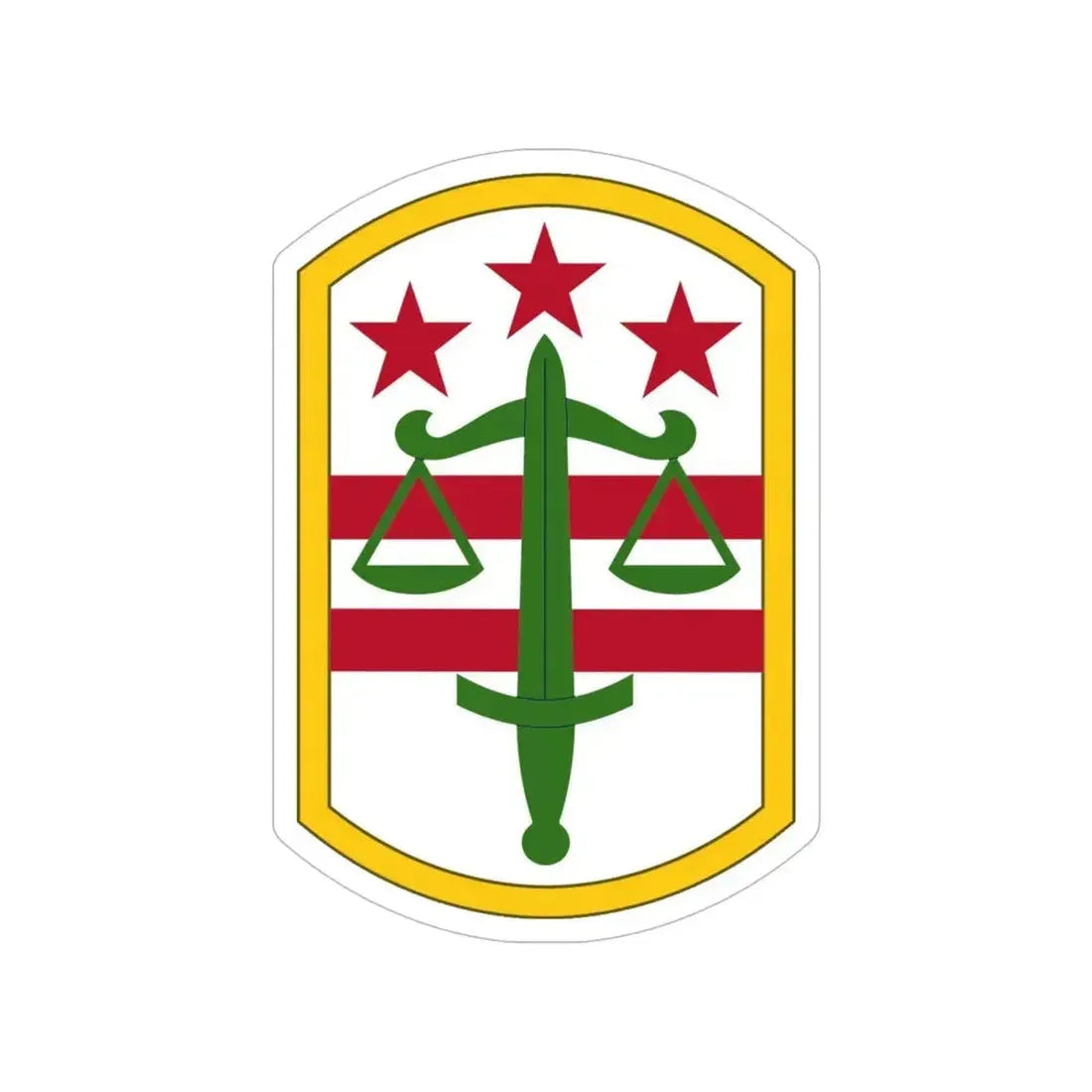 260 Military Police Command (U.S. Army) Transparent STICKER Die-Cut Vinyl Decal - The Sticker Space