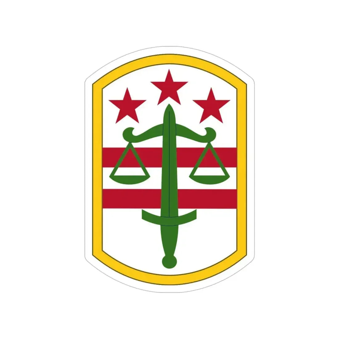 260 Military Police Command (U.S. Army) Transparent STICKER Die-Cut Vinyl Decal - The Sticker Space