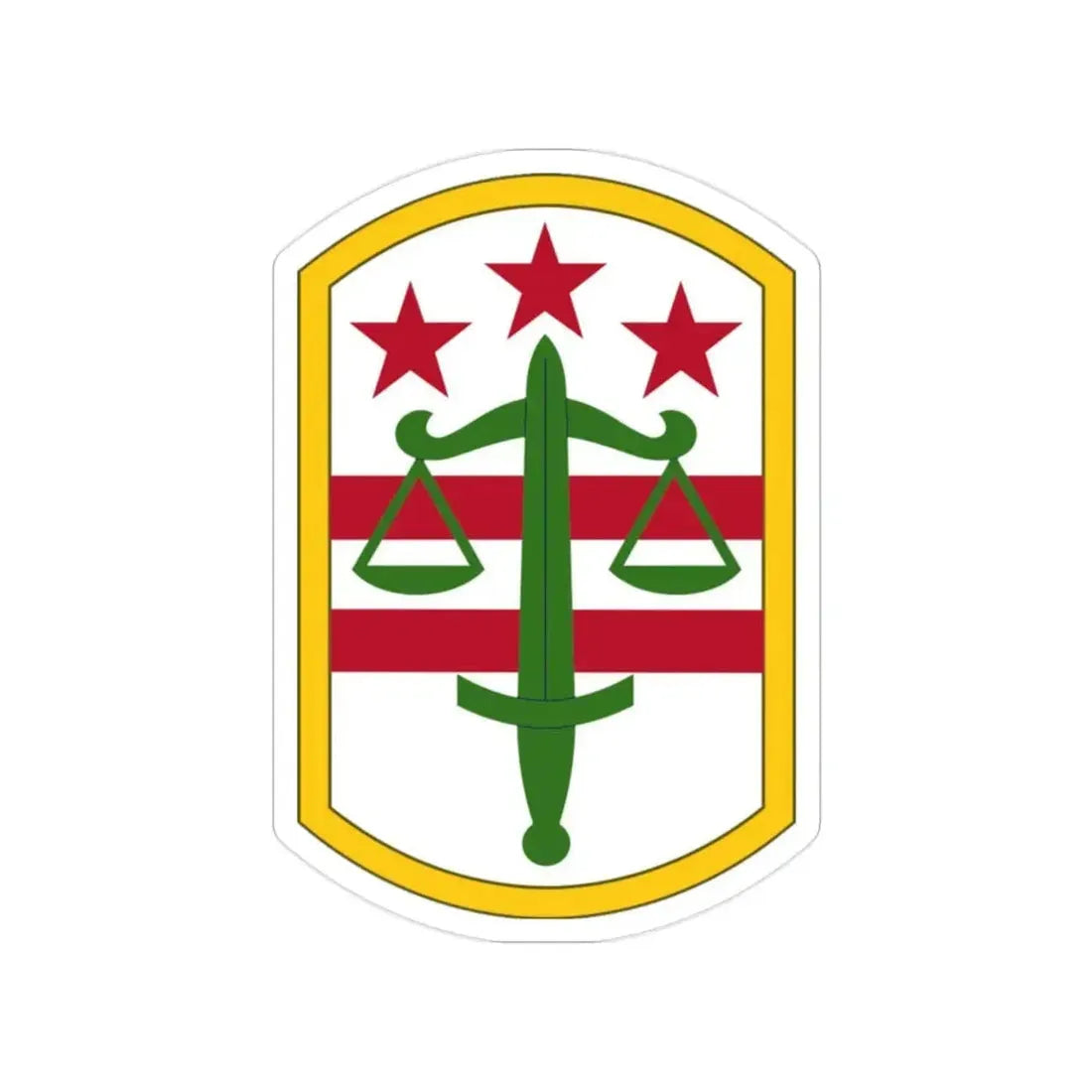 260 Military Police Command (U.S. Army) Transparent STICKER Die-Cut Vinyl Decal - The Sticker Space