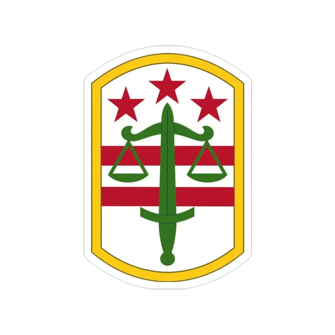 260 Military Police Command (U.S. Army) Transparent STICKER Die-Cut Vinyl Decal - The Sticker Space