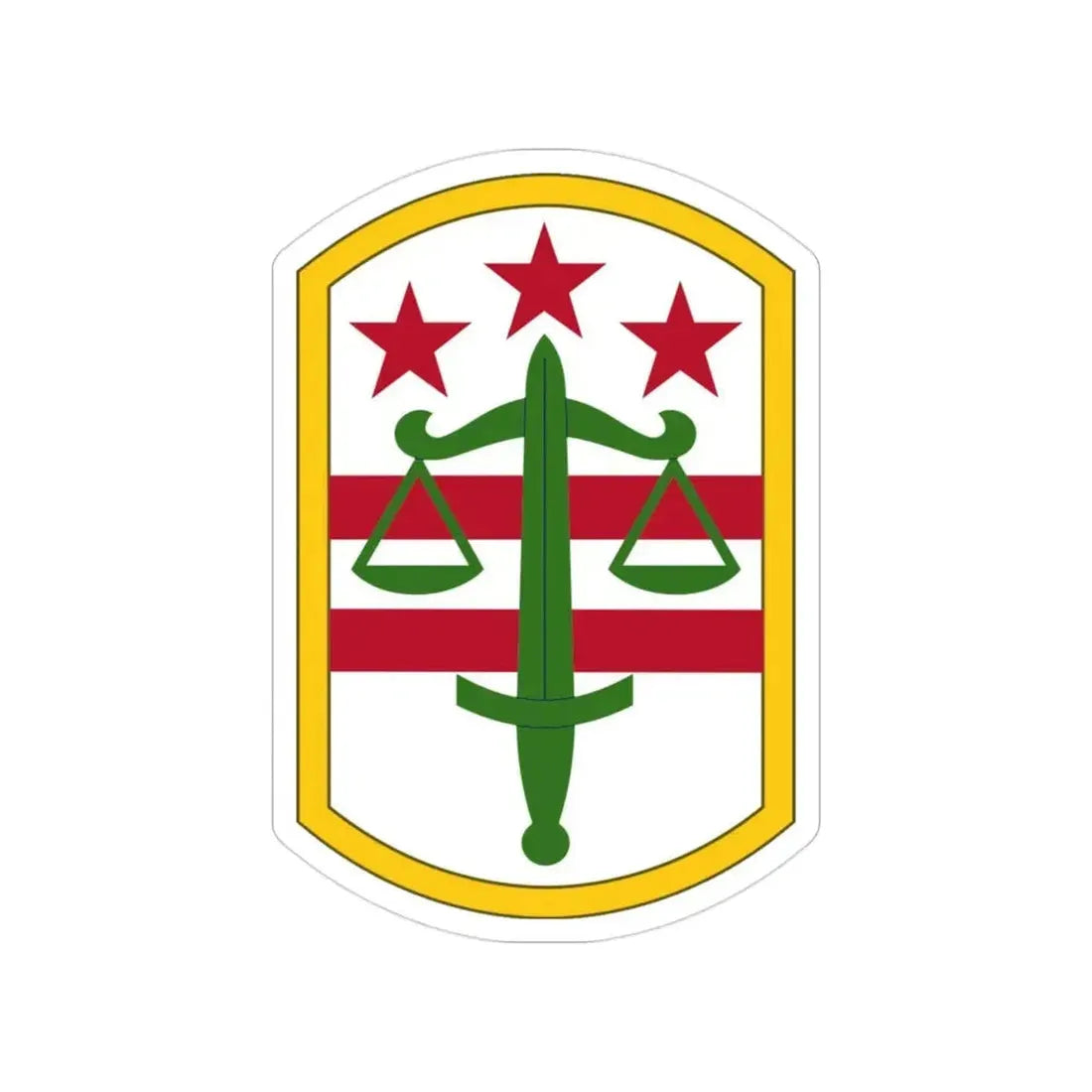 260 Military Police Command (U.S. Army) Transparent STICKER Die-Cut Vinyl Decal - The Sticker Space