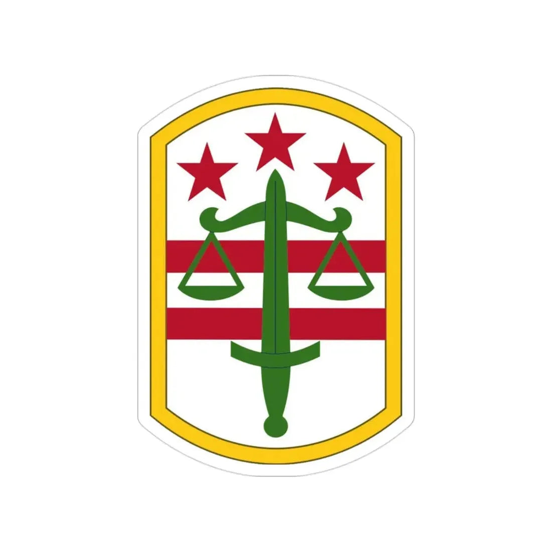 260 Military Police Command (U.S. Army) Transparent STICKER Die-Cut Vinyl Decal - The Sticker Space