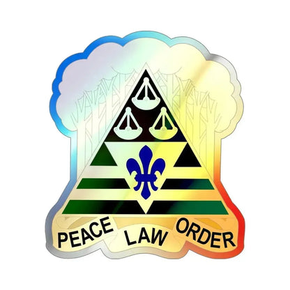 260 Military Police Command v2 (U.S. Army) Holographic STICKER Die-Cut Vinyl Decal 6 Inch Holographic - The Sticker Space