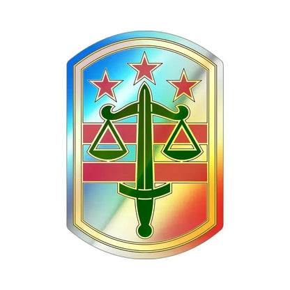 260 Military Police Command v3 (U.S. Army) Holographic STICKER Die-Cut Vinyl Decal 6 Inch Holographic - The Sticker Space