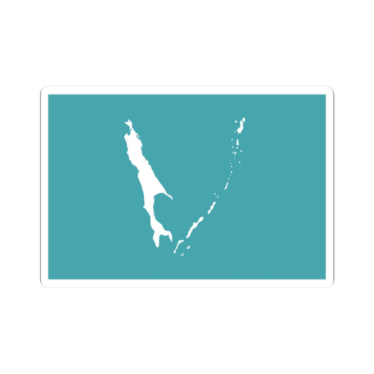 Flag of Sakhalin Oblast (Russia) STICKER Vinyl Kiss-Cut Decal