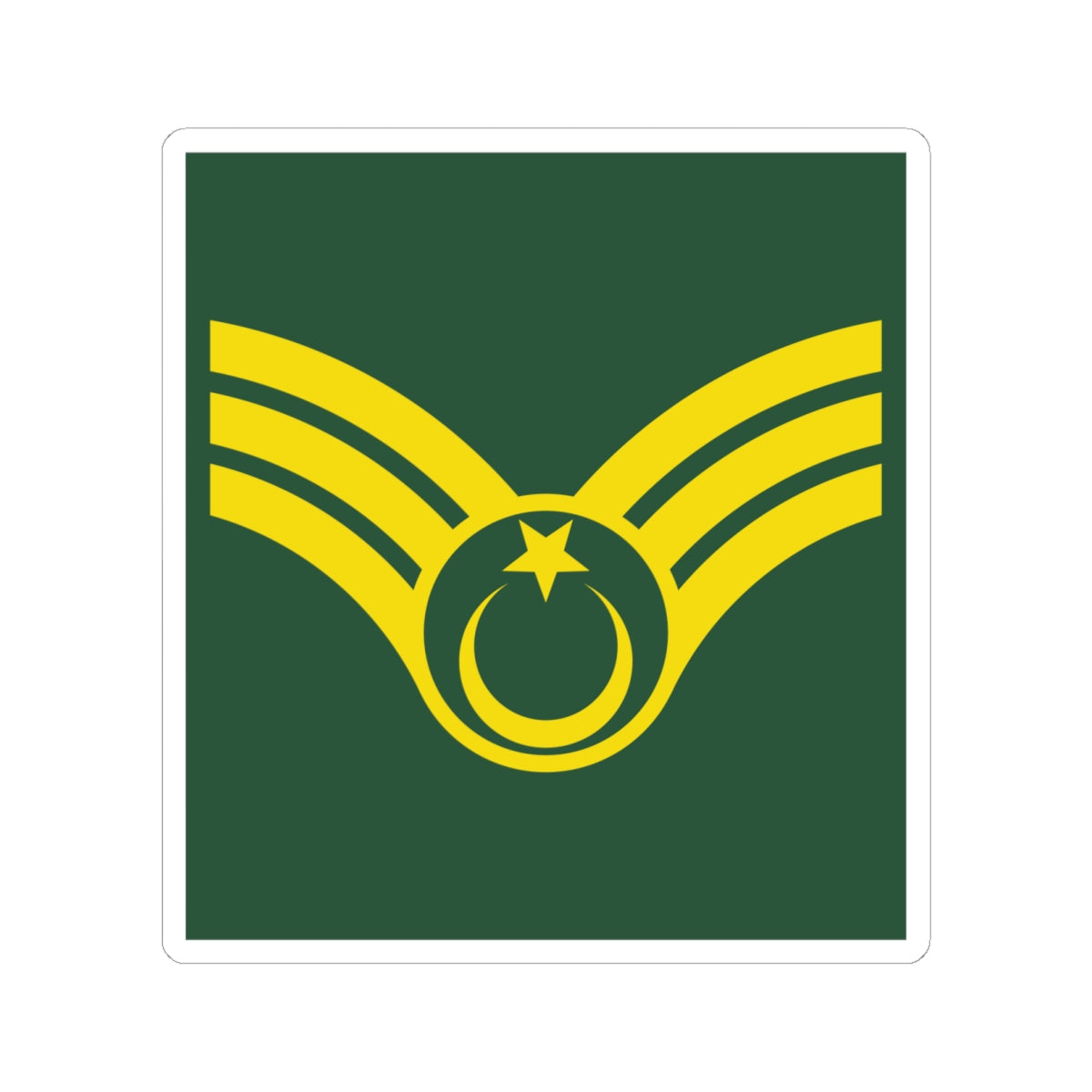 Army TUR OR 06 (Turkey) (Military Rank) STICKER Vinyl Kiss-Cut Decal