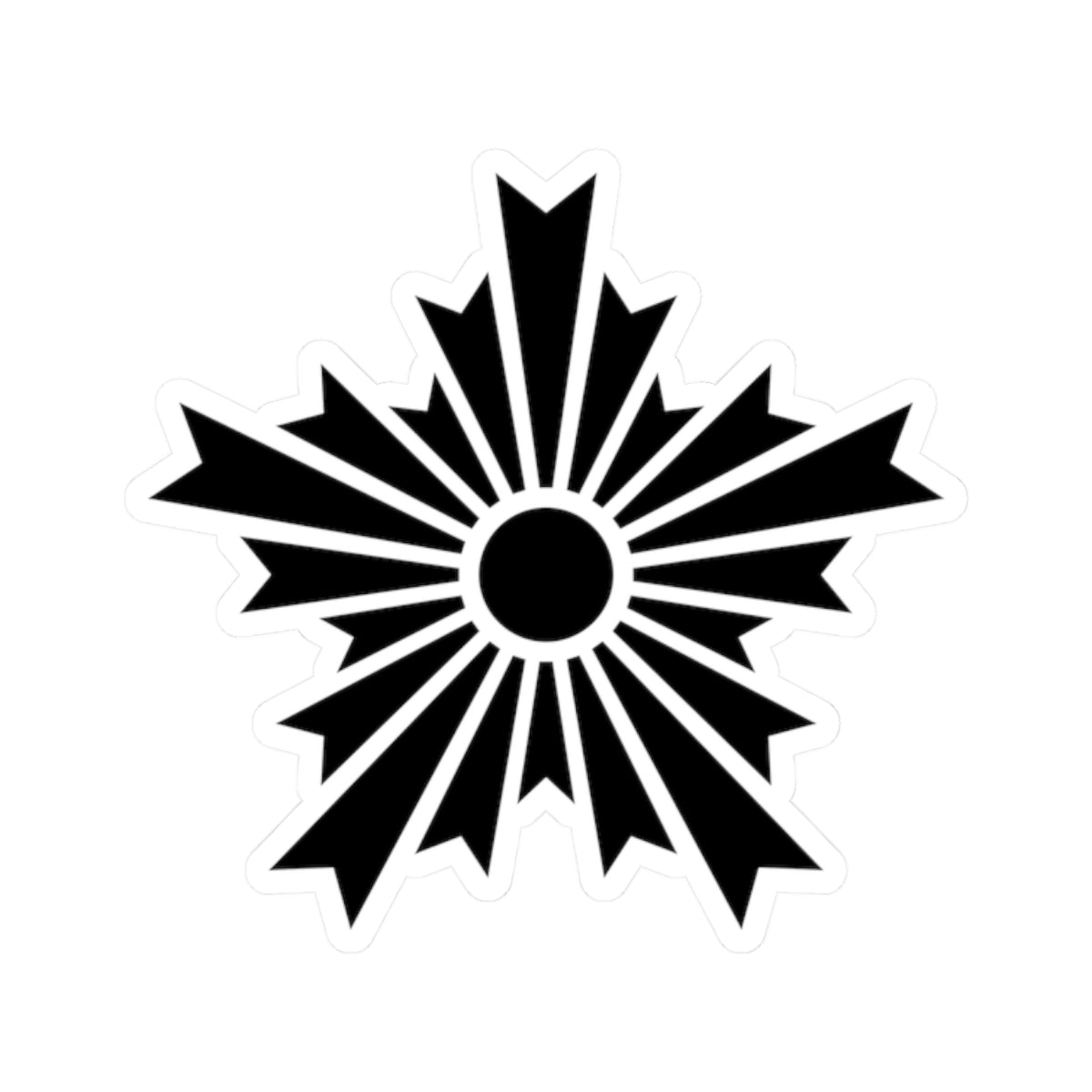 Asahikage black (Japan) (Coat of Arms) STICKER Vinyl Kiss-Cut Decal