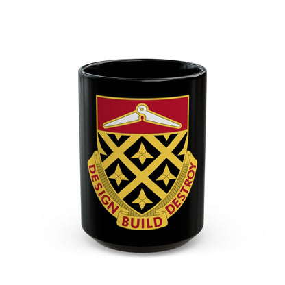 261 Engineer Battalion (U.S. Army) Black Coffee Mug-15oz-The Sticker Space