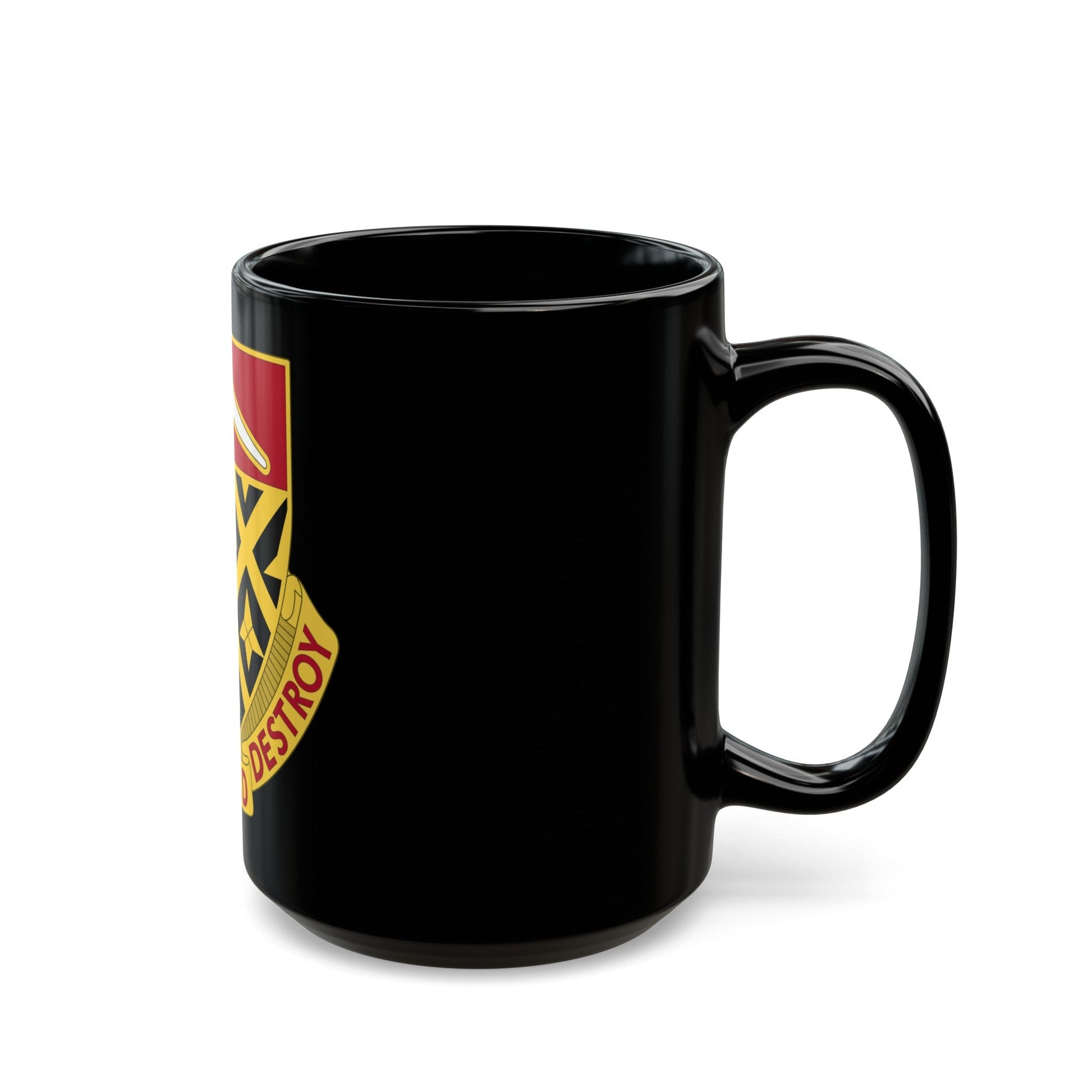 261 Engineer Battalion (U.S. Army) Black Coffee Mug-The Sticker Space