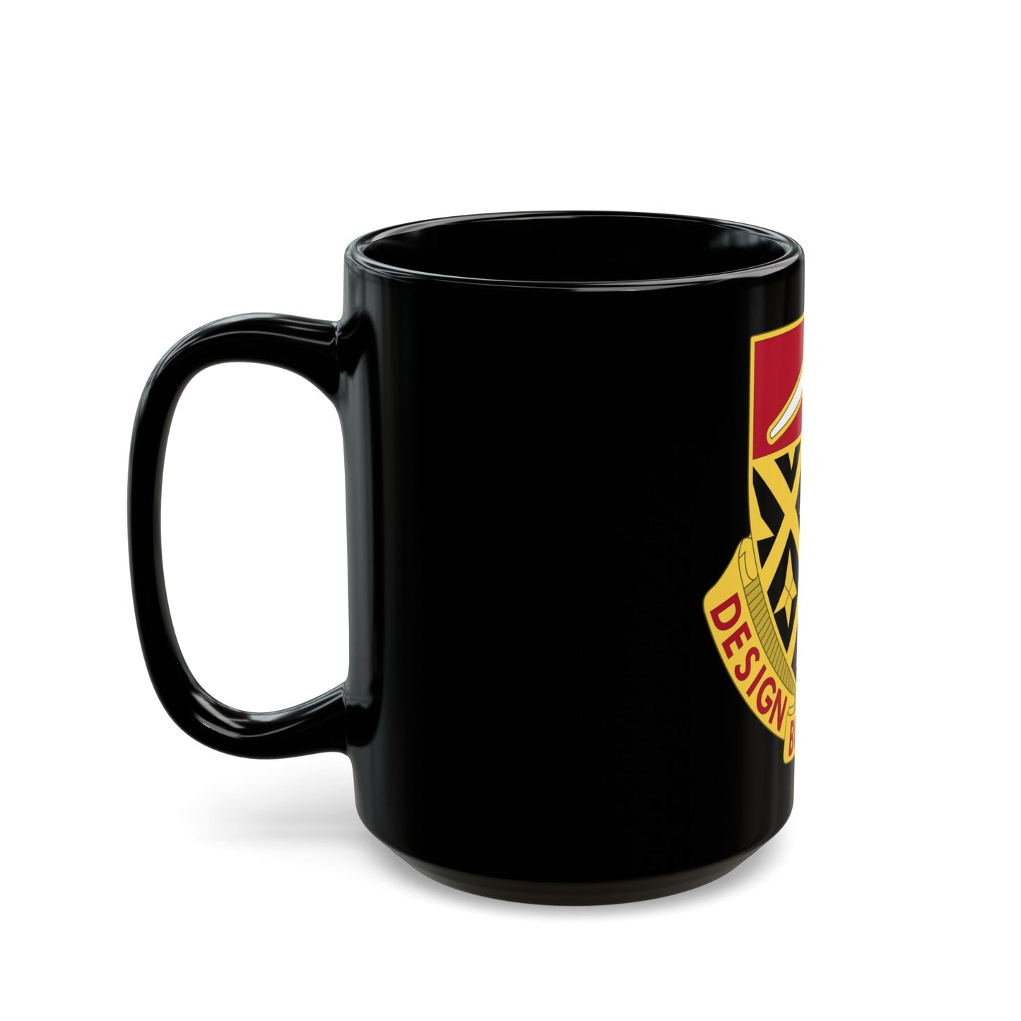 261 Engineer Battalion (U.S. Army) Black Coffee Mug-The Sticker Space