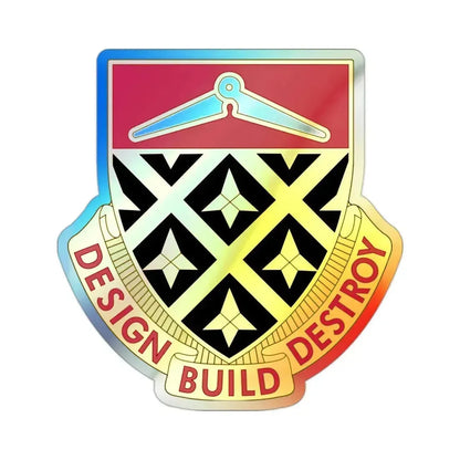 261 Engineer Battalion (U.S. Army) Holographic STICKER Die-Cut Vinyl Decal 2 Inch Holographic - The Sticker Space