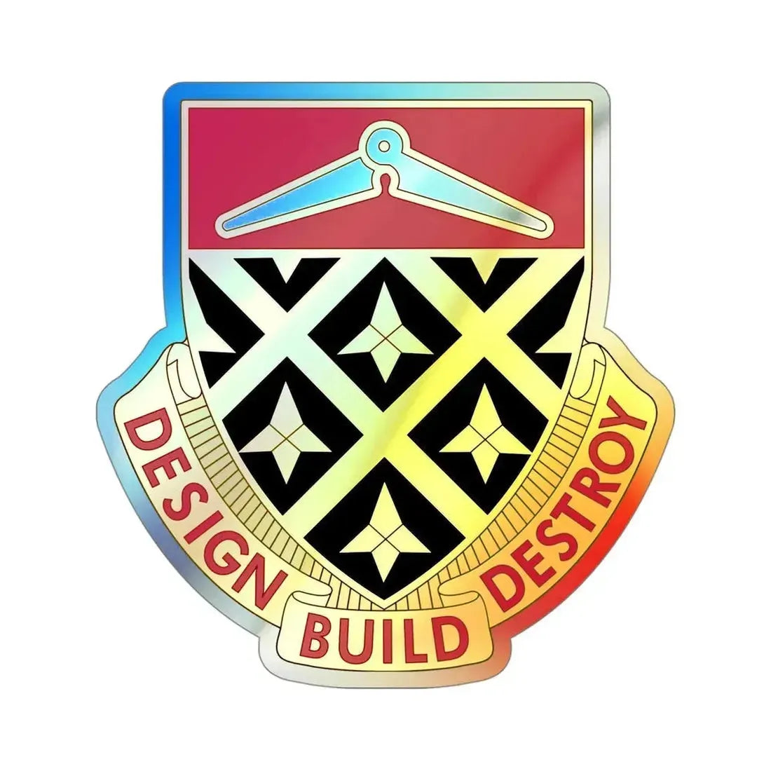 261 Engineer Battalion (U.S. Army) Holographic STICKER Die-Cut Vinyl Decal - The Sticker Space