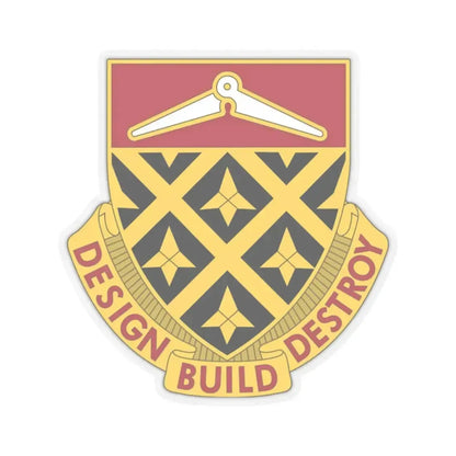 261 Engineer Battalion (U.S. Army) STICKER Vinyl Kiss-Cut Decal 2 Inch Transparent - The Sticker Space