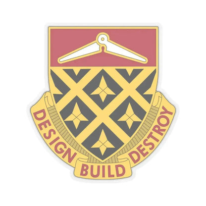261 Engineer Battalion (U.S. Army) STICKER Vinyl Kiss-Cut Decal 3 Inch Transparent - The Sticker Space