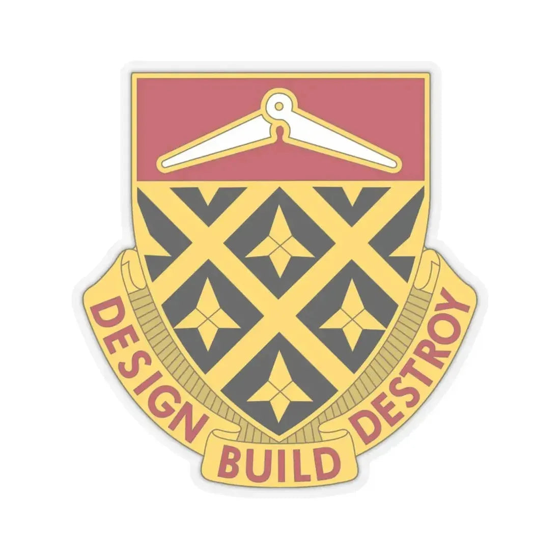 261 Engineer Battalion (U.S. Army) STICKER Vinyl Kiss-Cut Decal 4 Inch Transparent - The Sticker Space